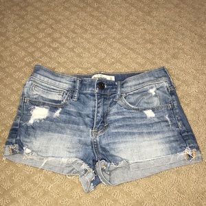 Distressed Jean Shorts